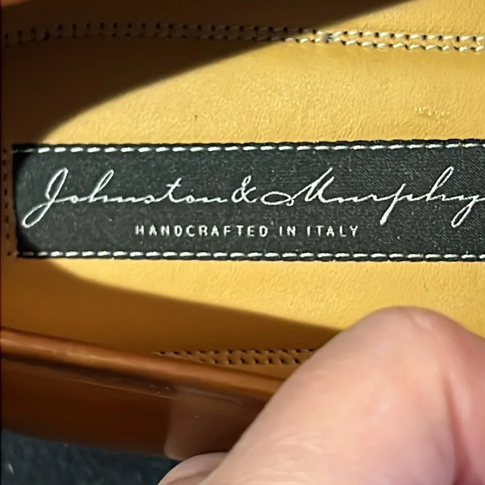 NWOT NIB Johnston & Murphy Stanza Tassel Loafer‎ MADE IN ITALY Size 8W Chestnut